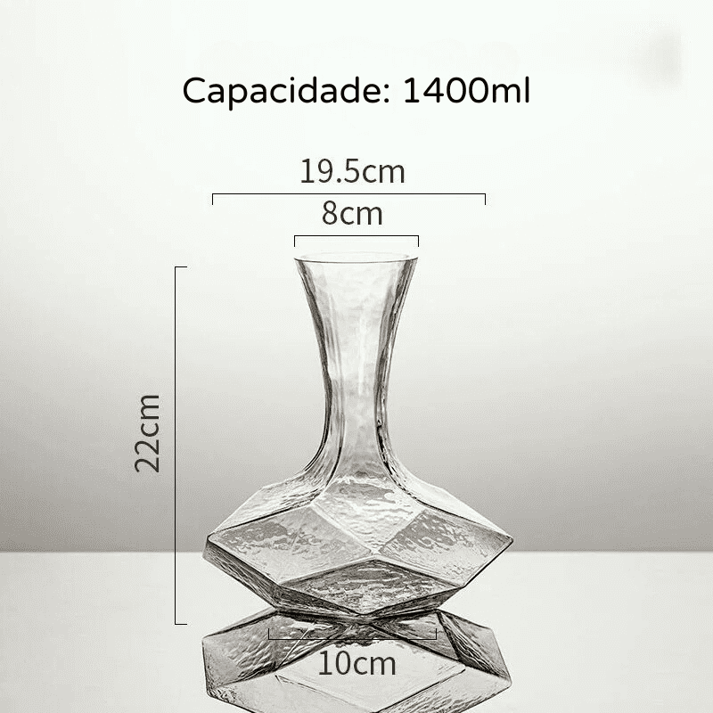 Decanter de Vinho Whisky Vidro Criativo Bar em Casa