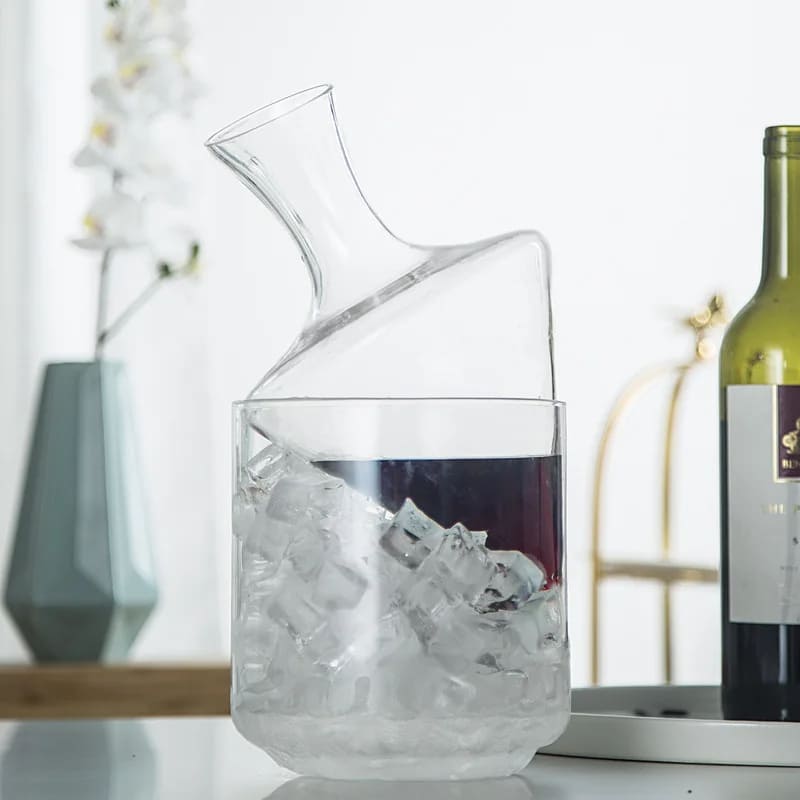 Decanter de Vinho e Whisky Balde de Gelo Vidro Bar Casa & Coza