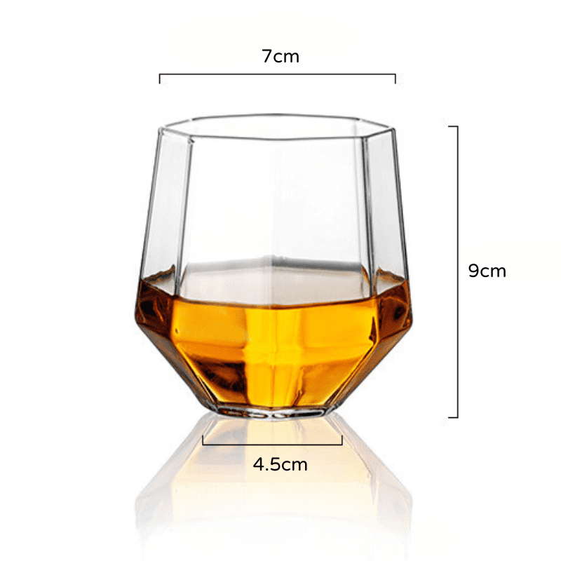 Decanter de Vinho e Whisky Vidro Diamante Home Bar Casa & Coza