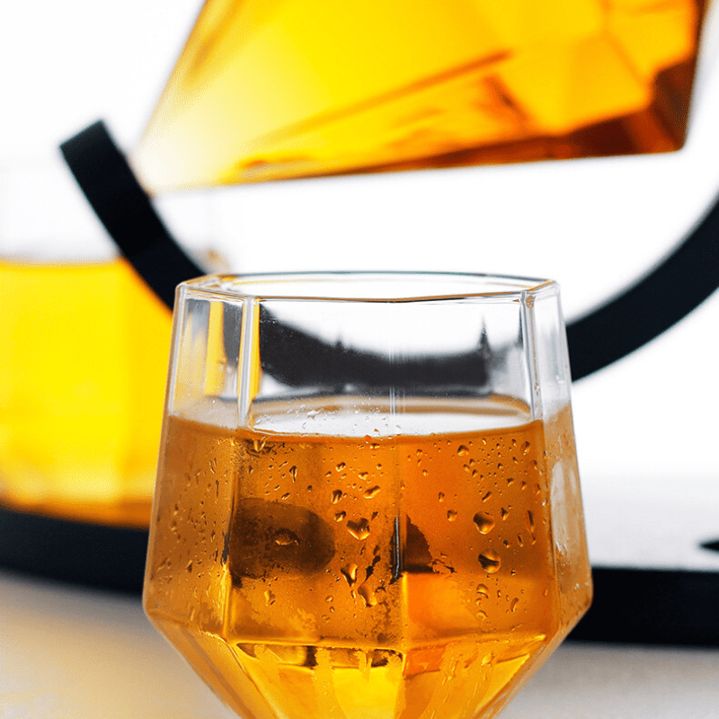 Decanter de Vinho e Whisky Vidro Diamante Home Bar Casa & Coza