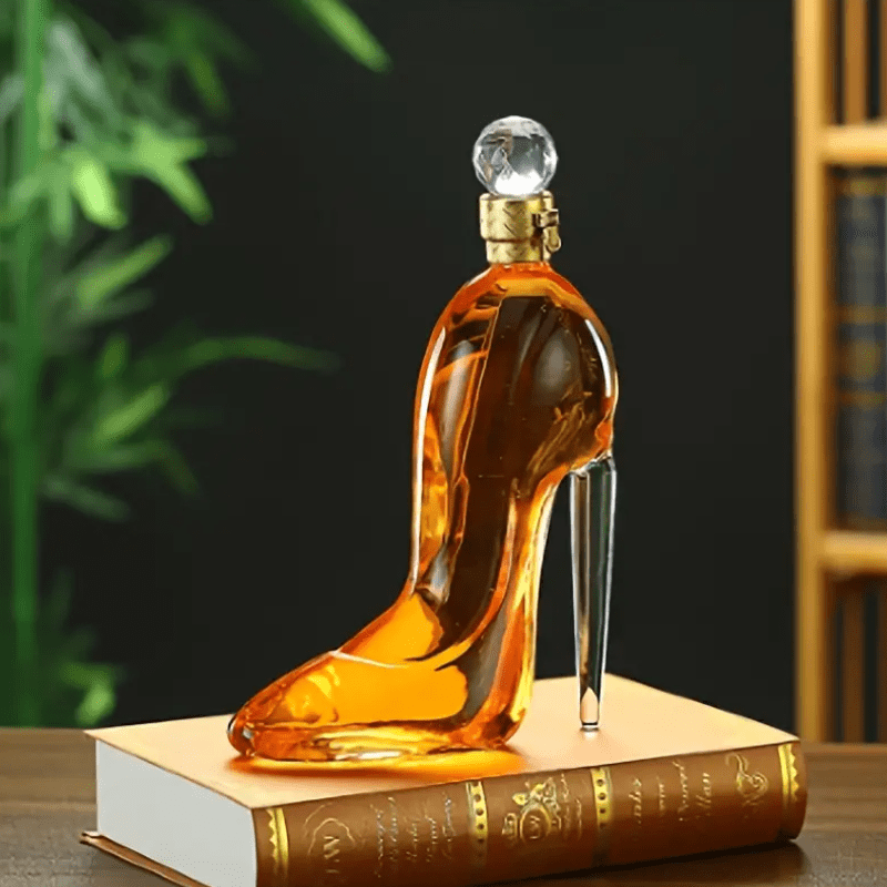 Decanter de Vinho e Whisky Vidro Sapato Bar em Casa