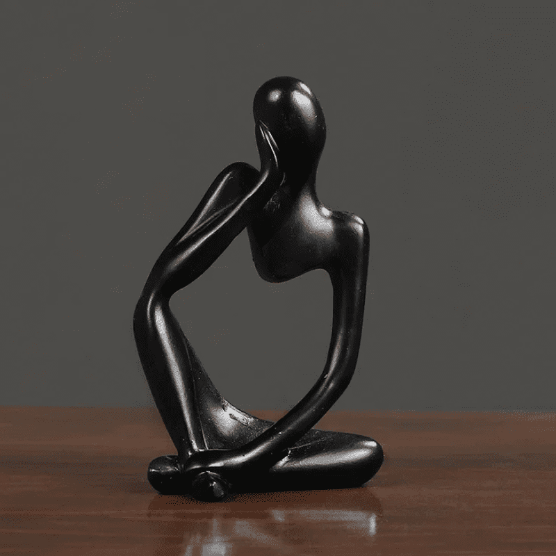 Decoração de Mesa Resina Escultura Estátua Pensador Casa & Coza