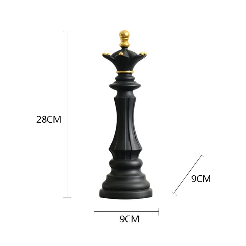 Decoração de Mesa Resina Estátua Peças de Xadrez Casa & Coza