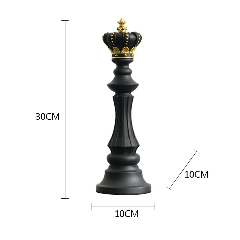 Decoração de Mesa Resina Estátua Peças de Xadrez Casa & Coza