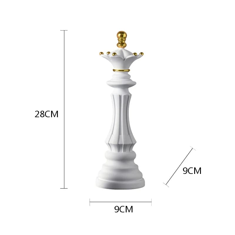 Decoração de Mesa Resina Estátua Peças de Xadrez Casa & Coza