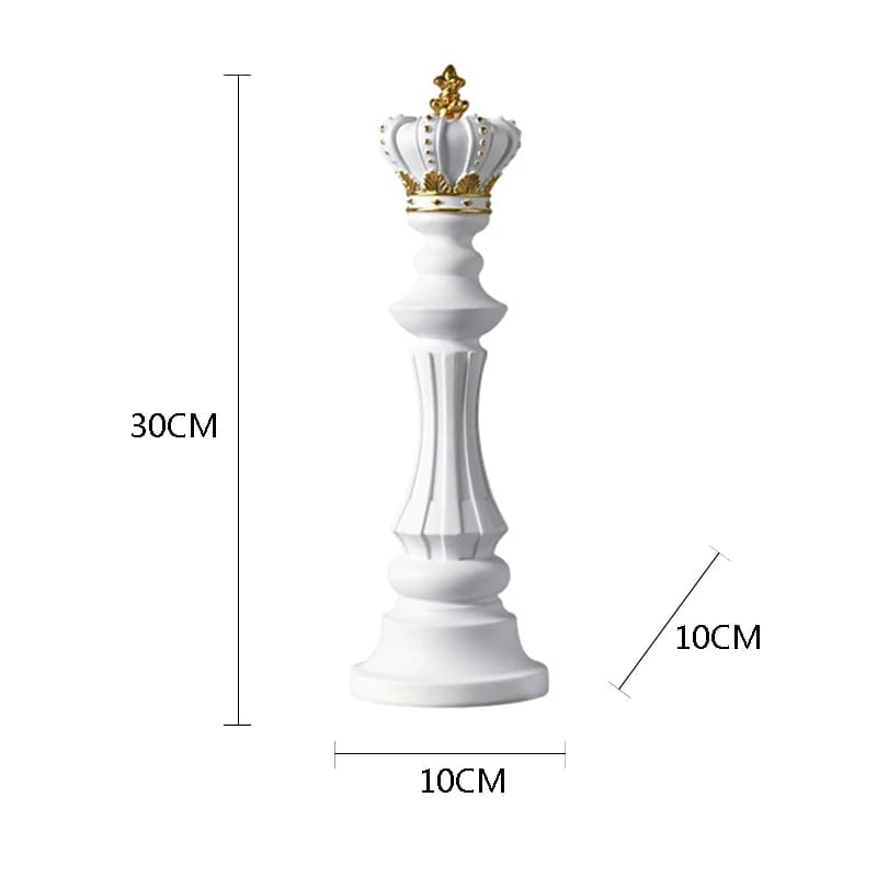 Decoração de Mesa Resina Estátua Peças de Xadrez Casa & Coza