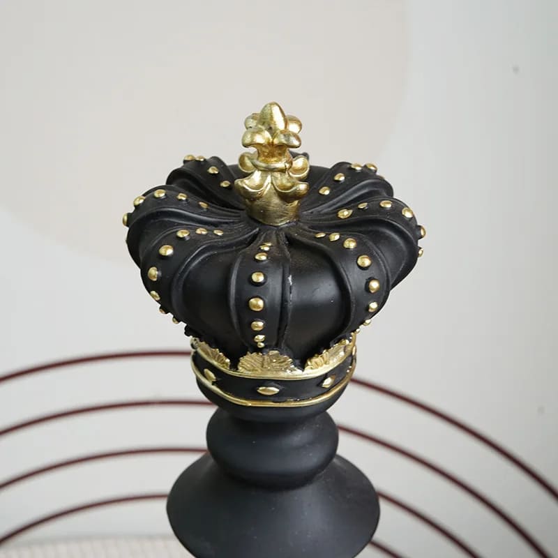 Decoração de Mesa Resina Estátua Peças de Xadrez Casa & Coza