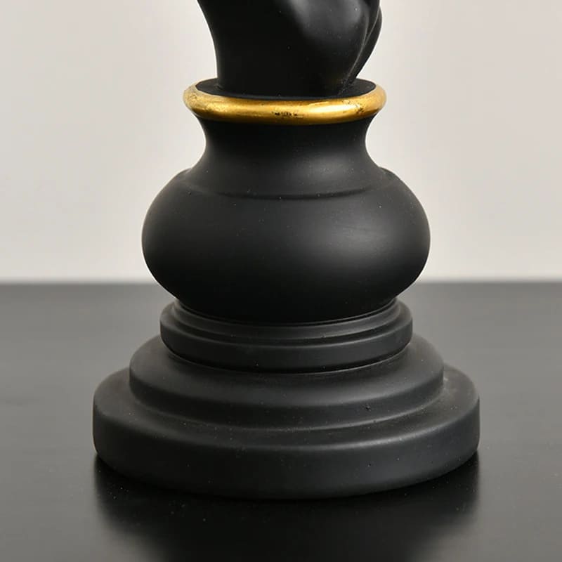 Decoração de Mesa Resina Estátua Peças de Xadrez Casa & Coza