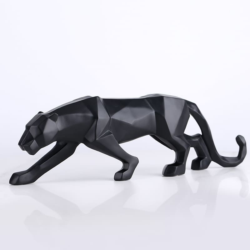 Decoração de Mesa de Resina Estátua Leopardo Casa & Coza