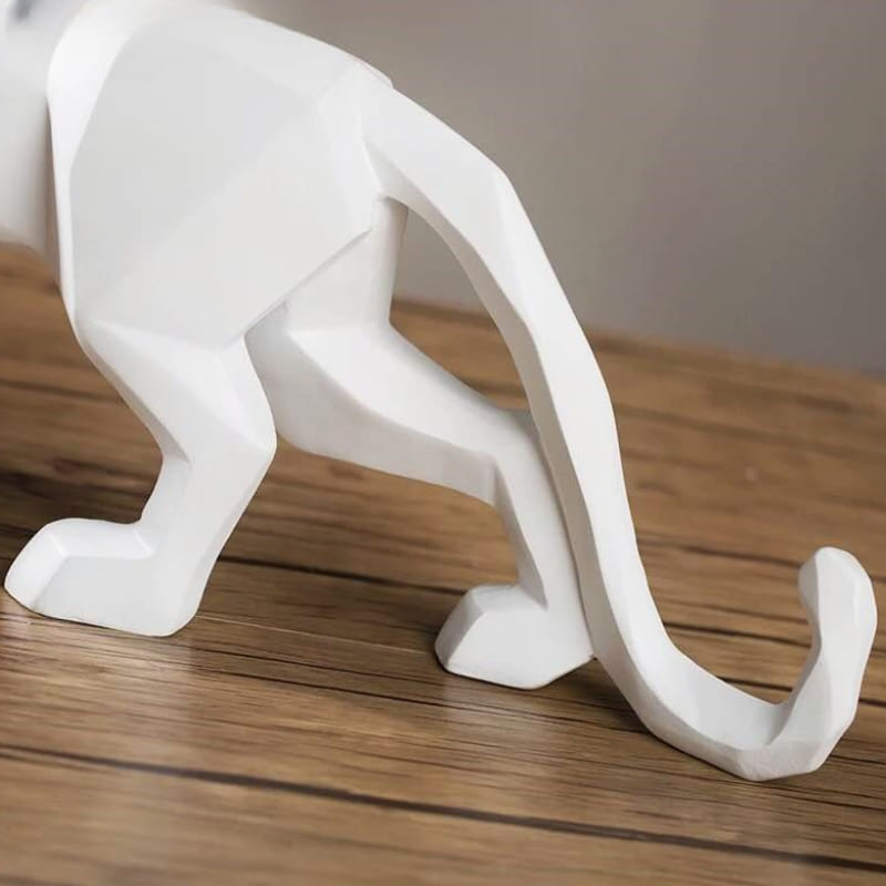 Decoração de Mesa de Resina Estátua Leopardo Casa & Coza