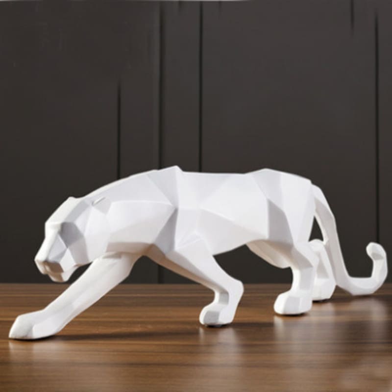 Decoração de Mesa de Resina Estátua Leopardo Casa & Coza
