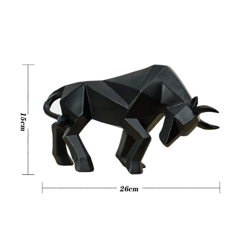 Decoração de Mesa de Resina Estátua Touro Casa & Coza