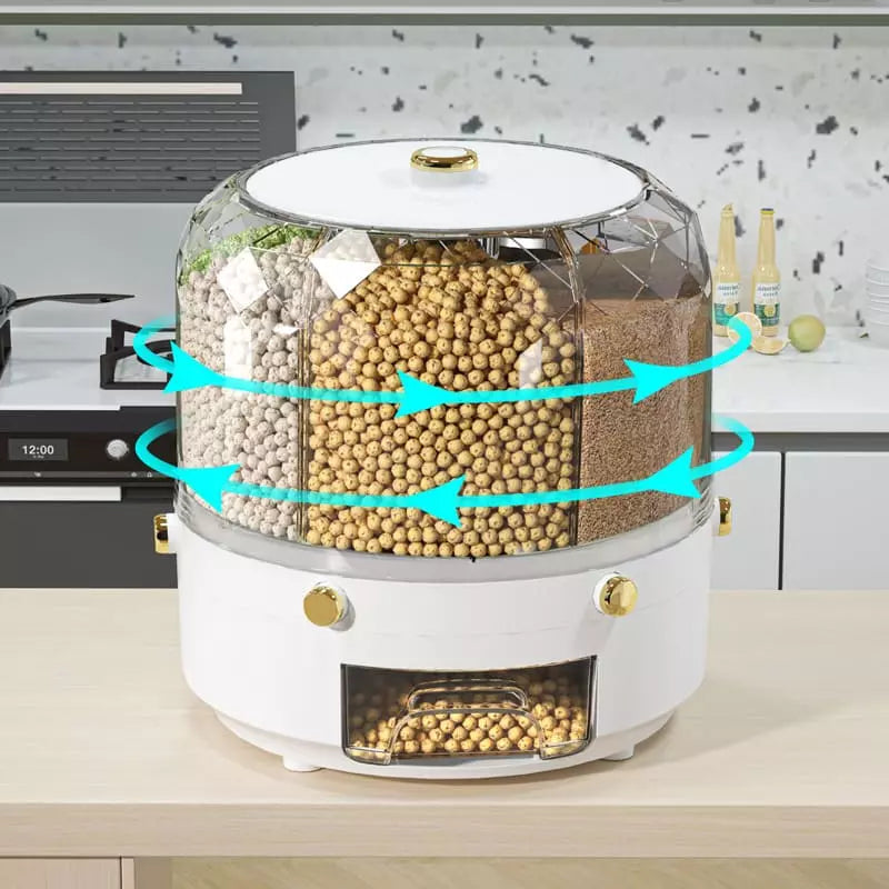 Dispensador Porta Alimentos e Cereais Giratório Casa & Coza