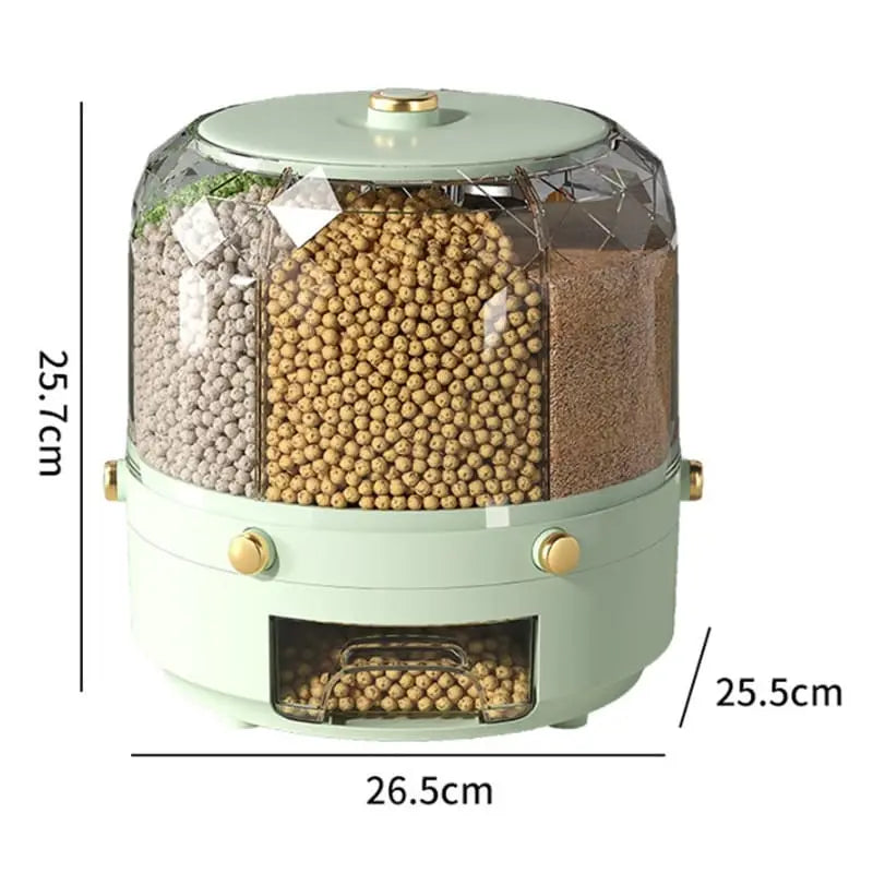 Dispensador Porta Alimentos e Cereais Giratório Casa & Coza
