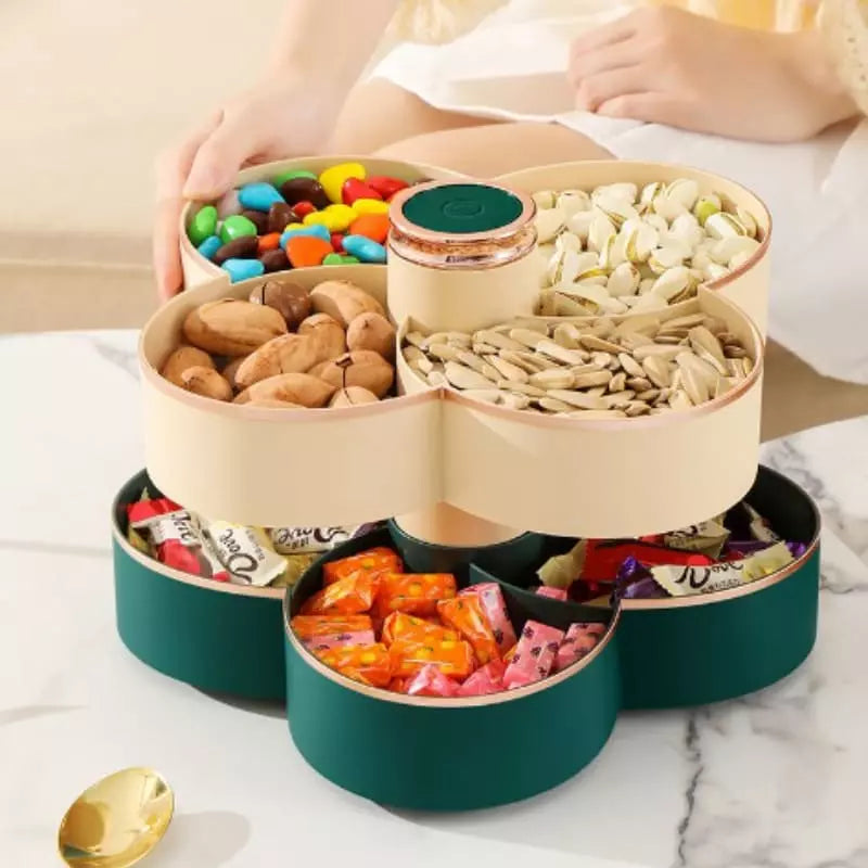 Dispenser Organizador de Alimentos Doces Frutas Giratório Casa & Coza