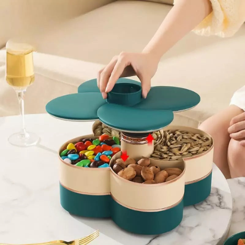 Dispenser Organizador de Alimentos Doces Frutas Giratório Casa & Coza