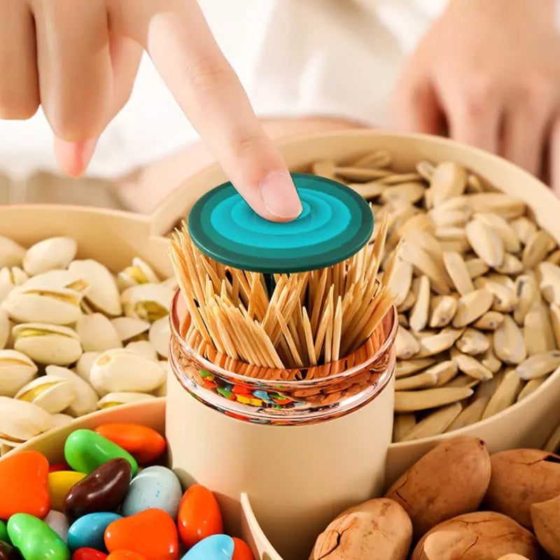 Dispenser Organizador de Alimentos Doces Frutas Giratório Casa & Coza