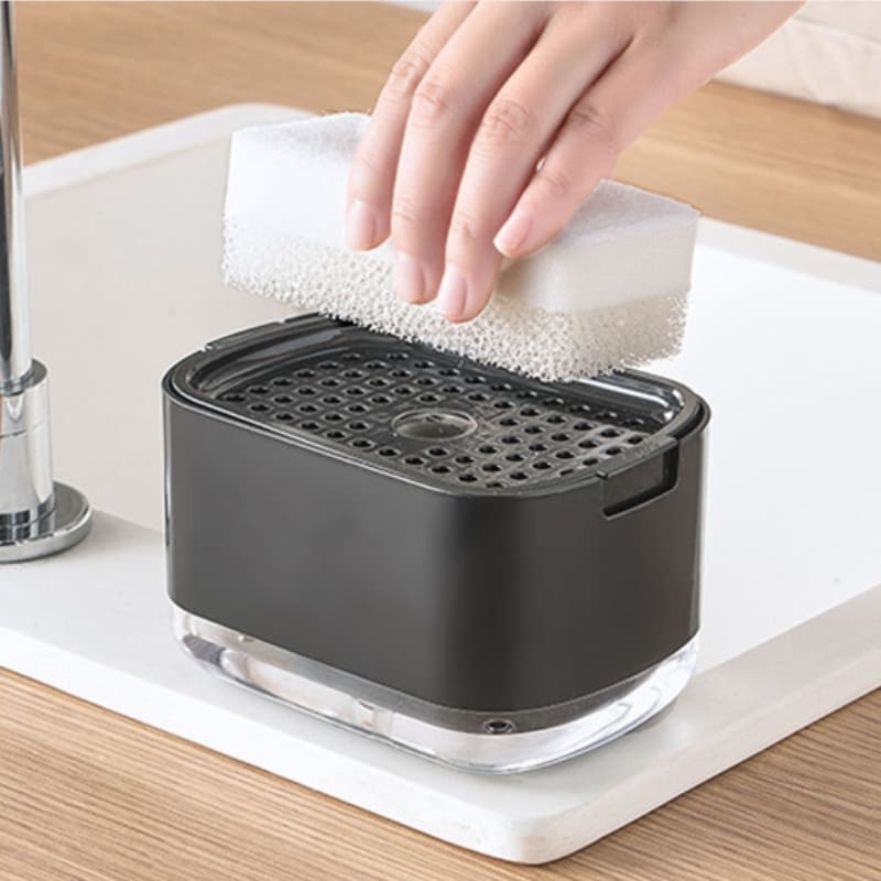 Dispenser de Detergente e Porta Esponja de Pia Casa & Coza