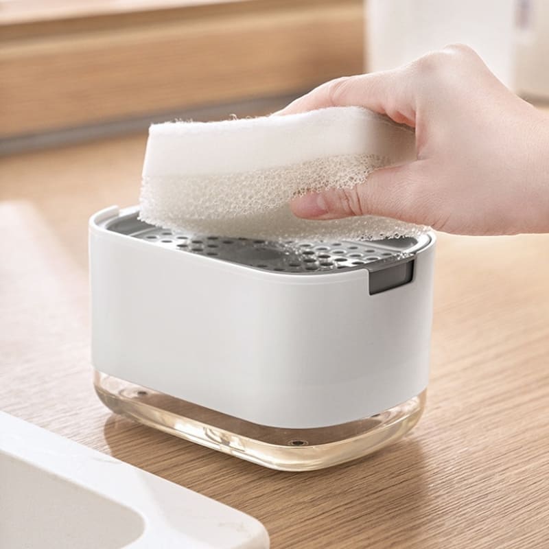 Dispenser de Detergente e Porta Esponja de Pia Casa & Coza