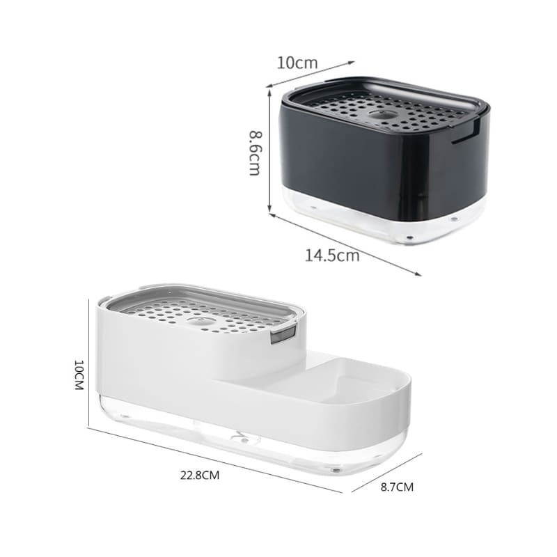 Dispenser de Detergente e Porta Esponja de Pia Casa & Coza