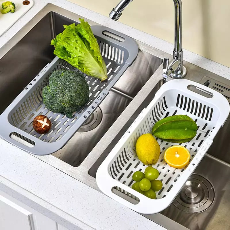 Escorredor de Alimentos Cesto de Drenagem Expansível Casa & Coza