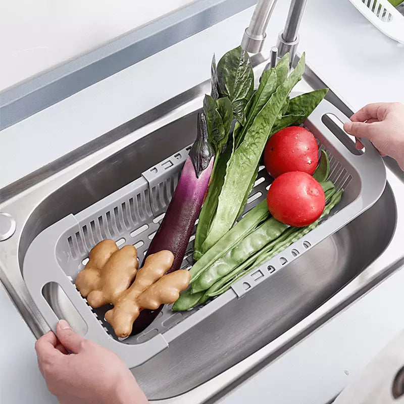 Escorredor de Alimentos Cesto de Drenagem Expansível Casa & Coza