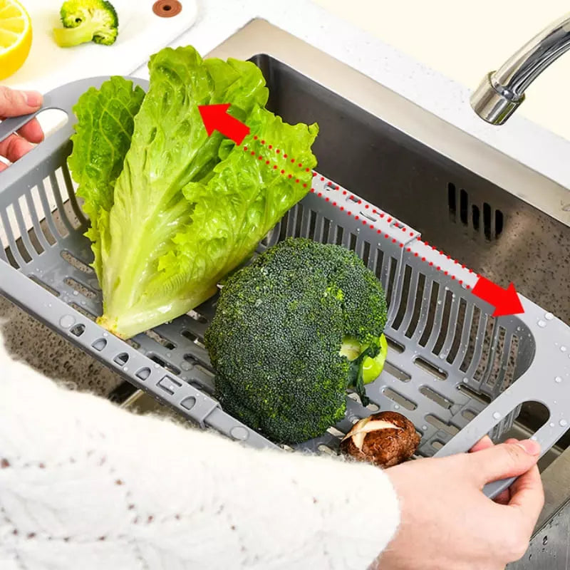 Escorredor de Alimentos Cesto de Drenagem Expansível Casa & Coza