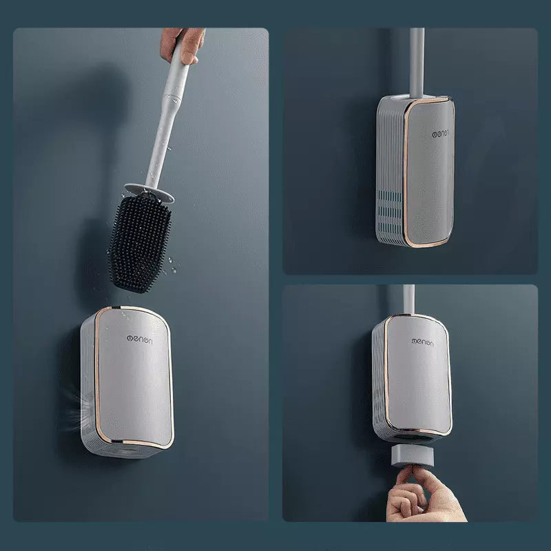 Escova Sanitária para Banheiro Silicone com Suporte Casa & Coza