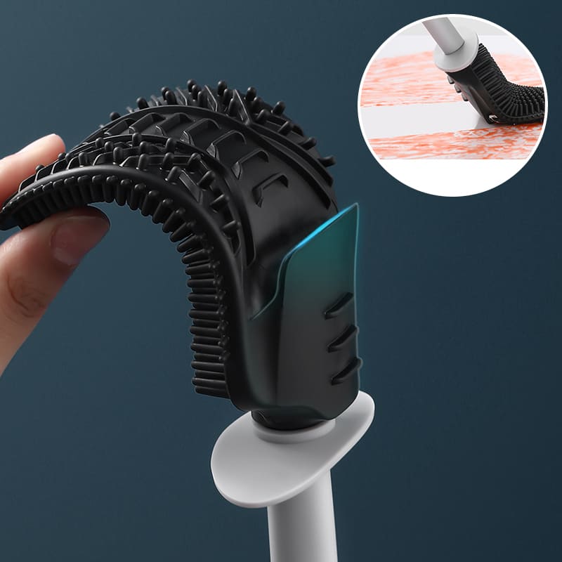 Escova Sanitária para Banheiro Silicone com Suporte Casa & Coza