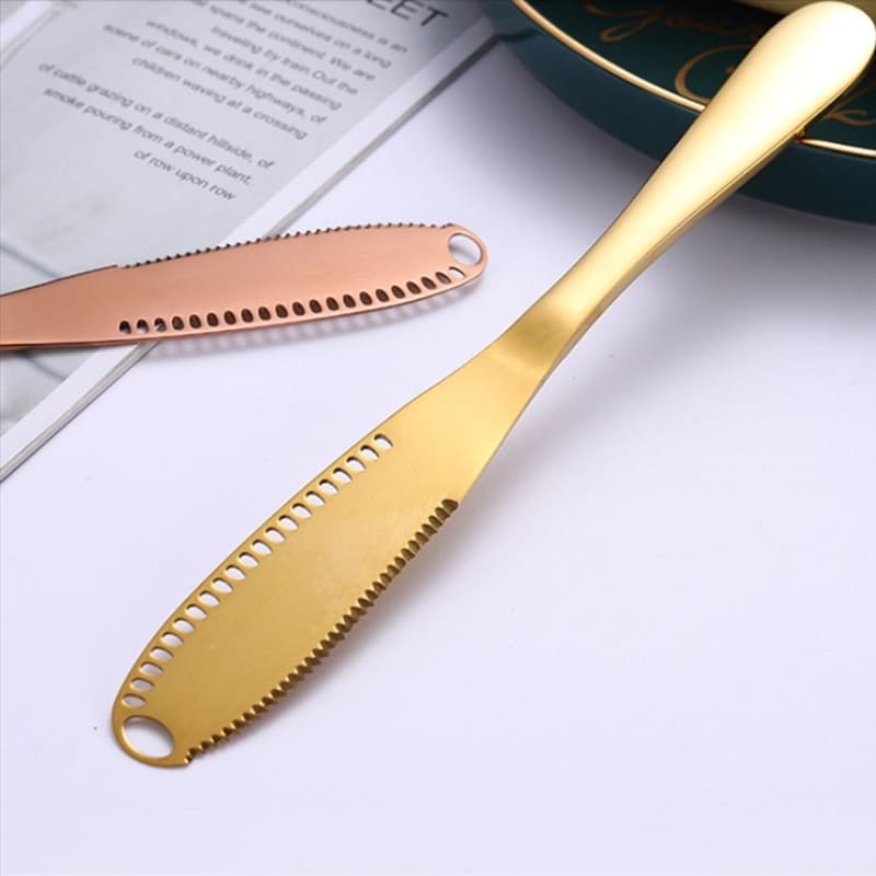 Espátula de Inox para Manteiga Faca Serrilhada Casa & Coza