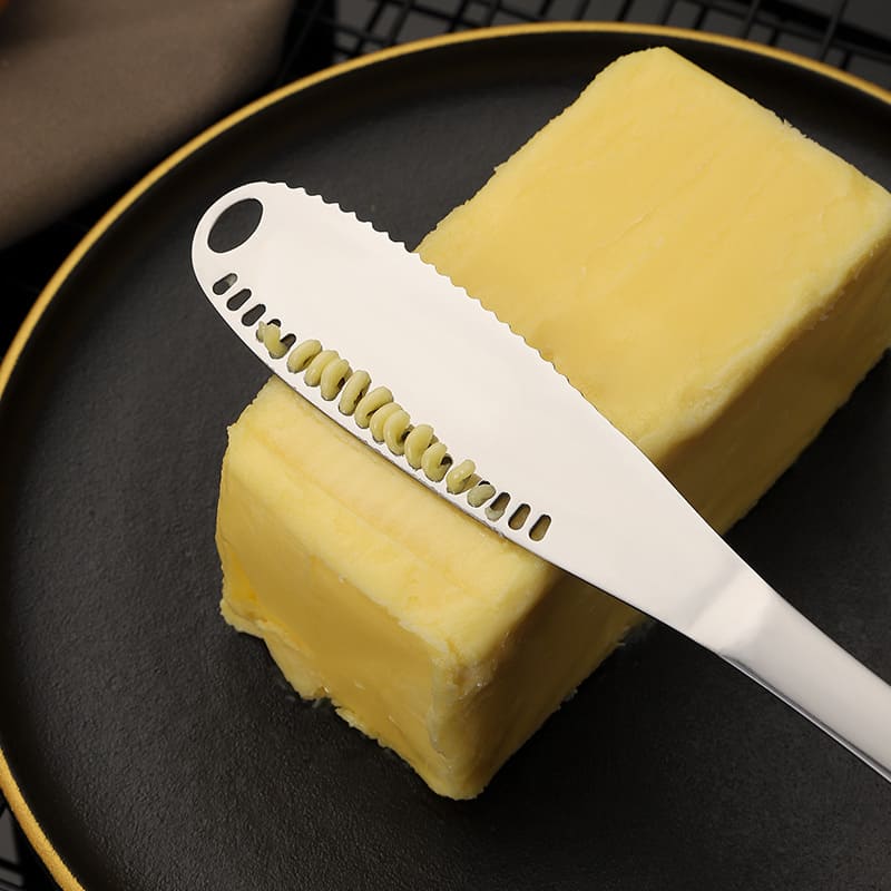 Espátula de Inox para Manteiga Faca Serrilhada Casa & Coza