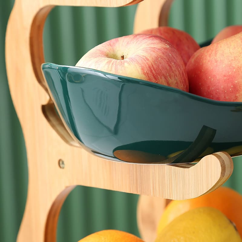 Fruteira de Mesa Cesta de Fruta Bambu Casa & Coza