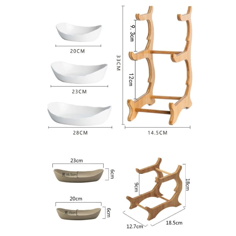 Fruteira de Mesa Cesta de Fruta Bambu Casa & Coza