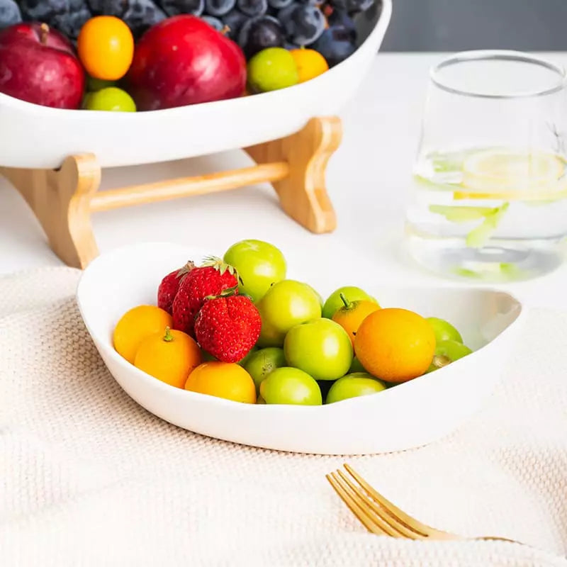 Fruteira de Mesa Cesta de Fruta Bambu Casa & Coza