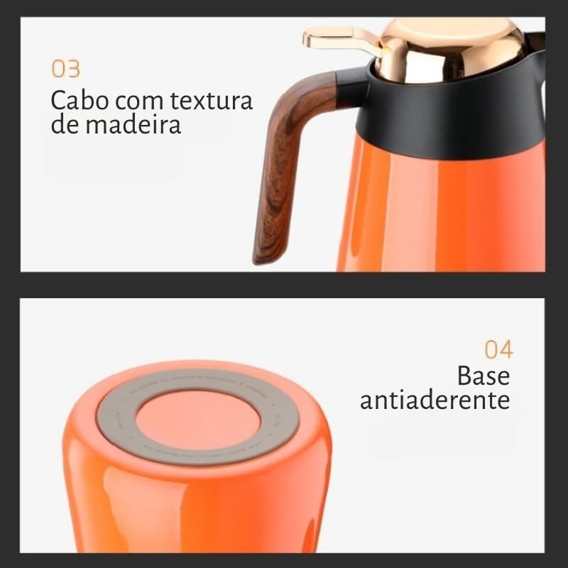 Garrafa Térmica Café Chá Inox 1.6L Casa & Coza