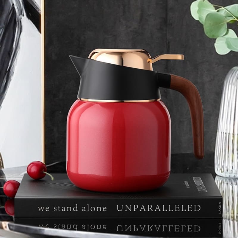 Garrafa Térmica para Café Chá de Inox e Cerâmica 1000ml Casa & Coza