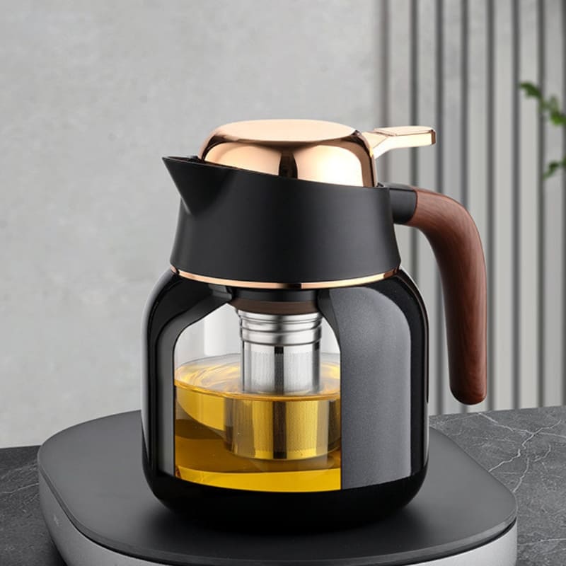 Garrafa Térmica para Café Chá de Inox e Cerâmica 1000ml Casa & Coza
