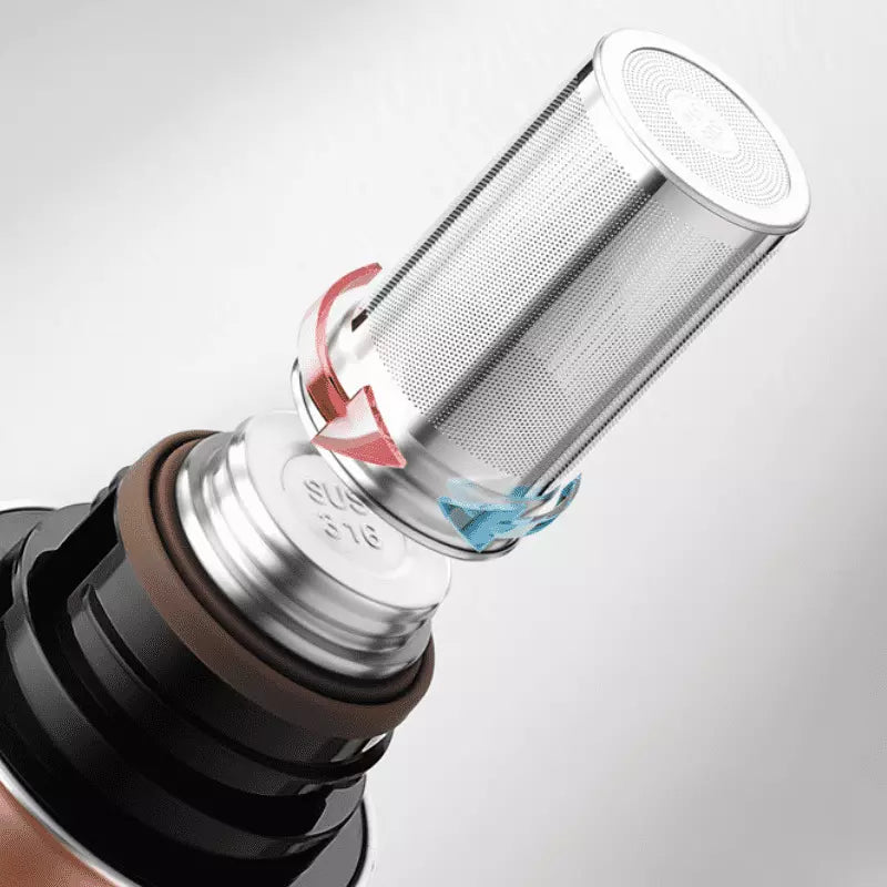 Garrafa Térmica para Café Chá de Inox e Cerâmica 1000ml Casa & Coza