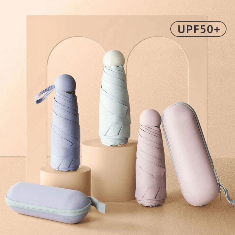Guarda-chuva Mini Pocket Resistente Proteção UV Casa & Coza