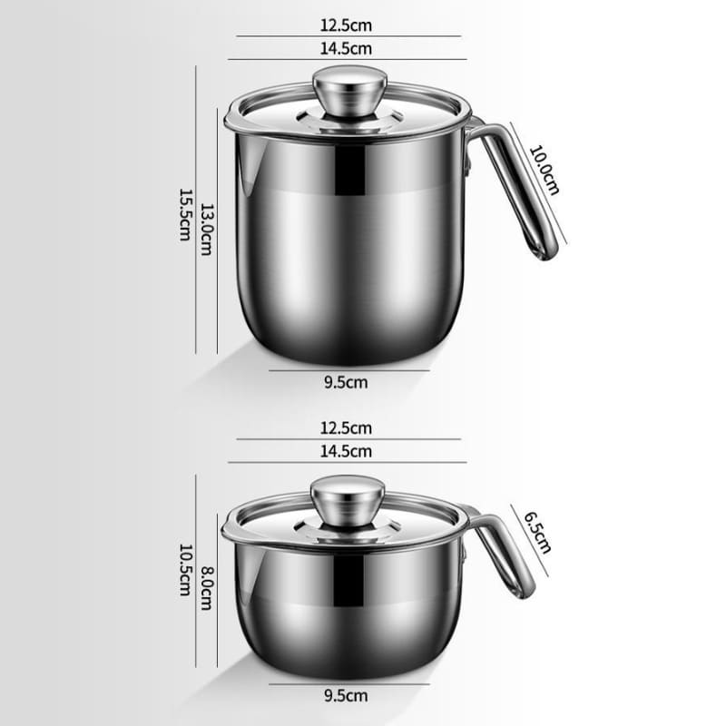 Jarra de Inox Separador de Gema com Tampa Casa & Coza