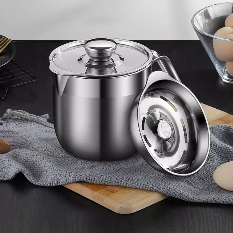 Jarra de Inox Separador de Gema com Tampa Casa & Coza