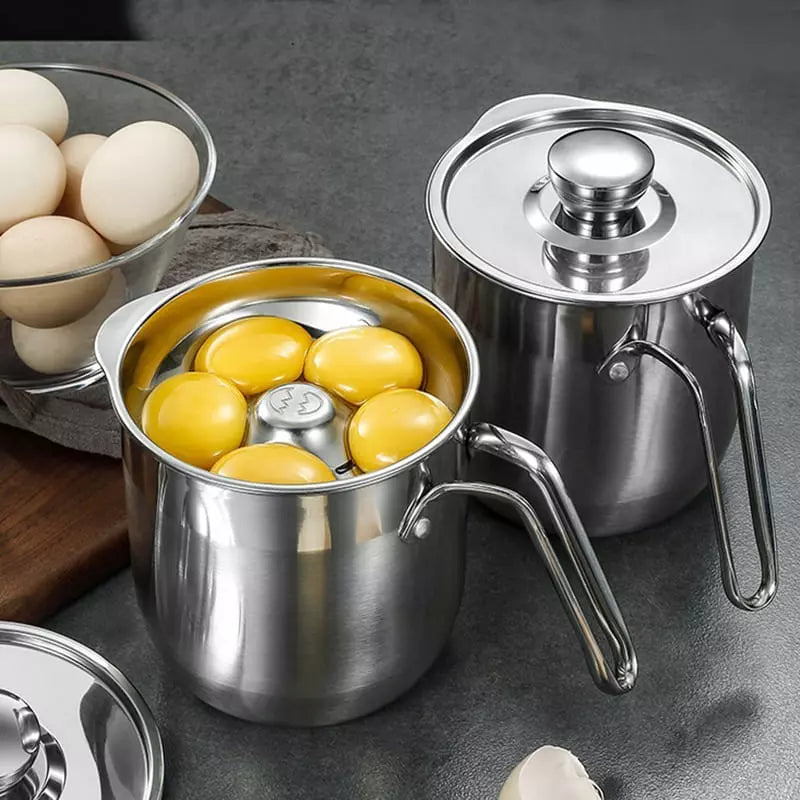 Jarra de Inox Separador de Gema com Tampa Casa & Coza