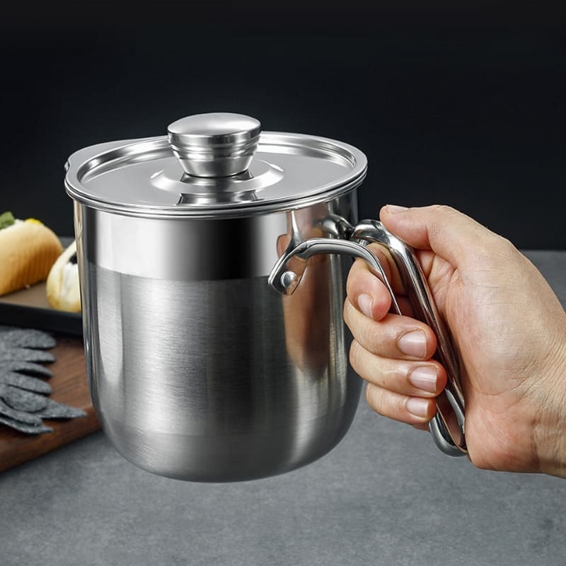 Jarra de Inox Separador de Gema com Tampa Casa & Coza