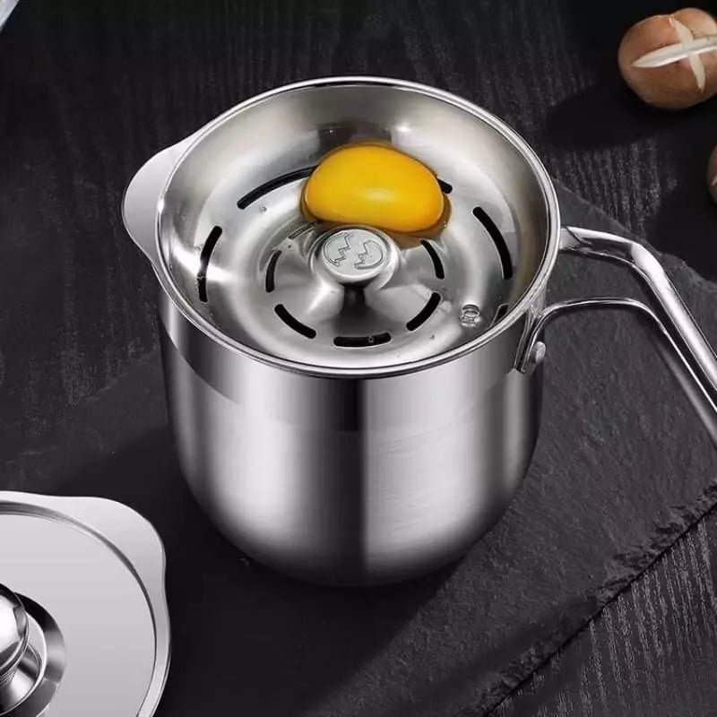 Jarra de Inox Separador de Gema com Tampa Casa & Coza