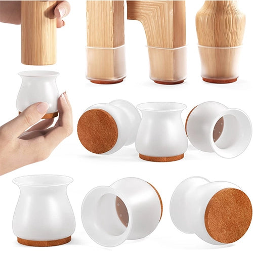 Kit com 16 Peças de Protetor de Pés de Móveis em Silicone - Casa & Coza