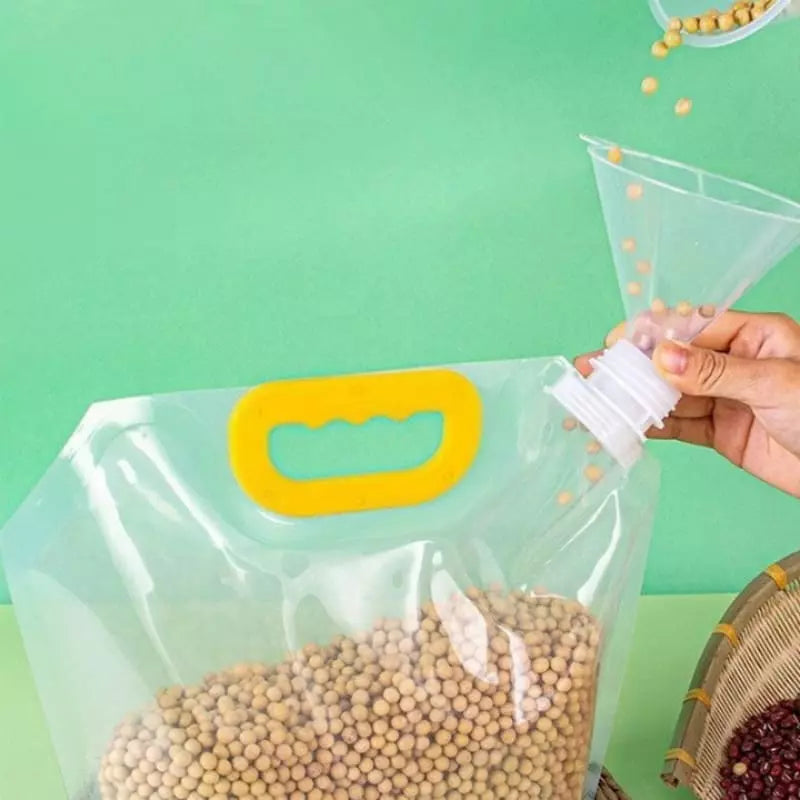 Kit 10 Sacos de Armazenamento Dispenser de Alimentos Casa & Coza