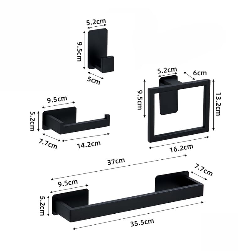 Kit Acessórios para Banheiro Inox 5 Peças Casa & Coza