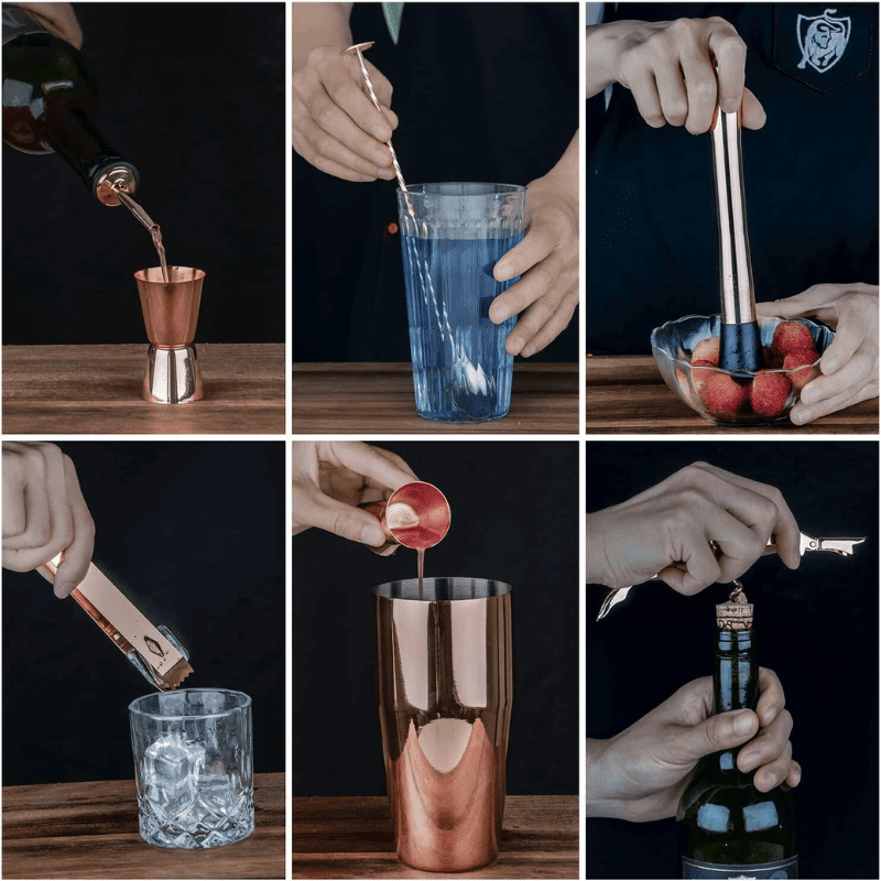 Kit Coqueteleira Inox Drinks Cocktails Bar em Casa Casa & Coza