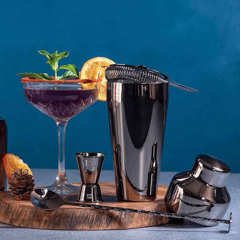 Kit Coqueteleira Inox Drinks Cocktails Bar em Casa Casa & Coza