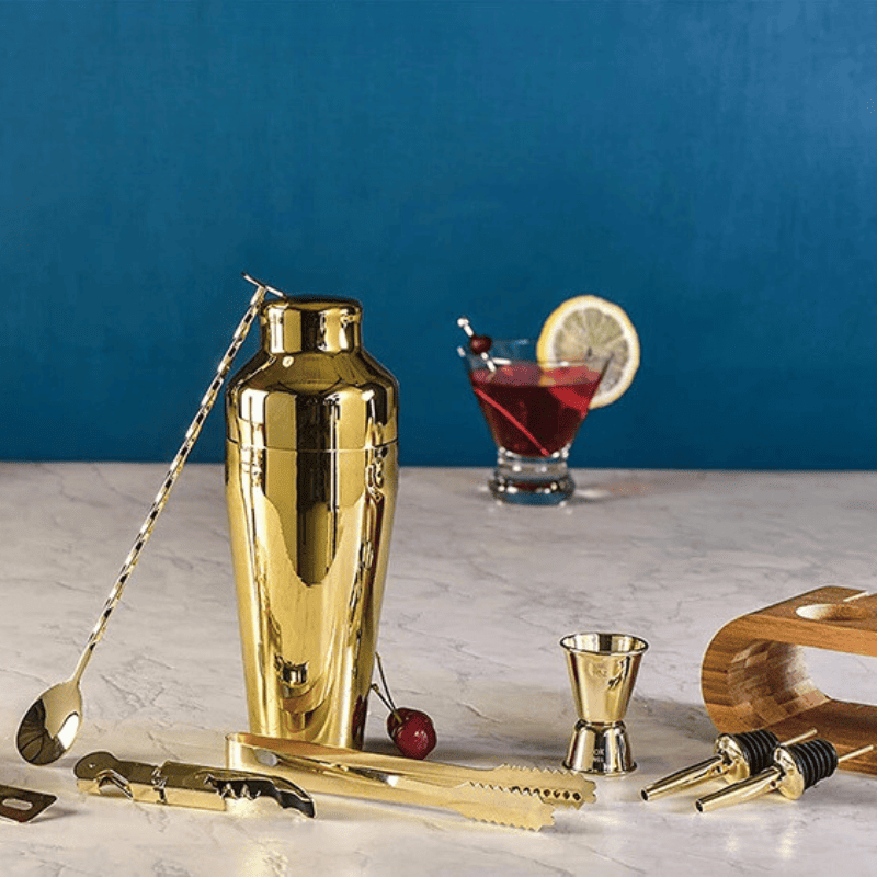 Kit Coqueteleira Inox Drinks Cocktails Bar em Casa Casa & Coza
